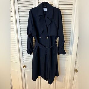 Dark Blue Old Navy Trench Coat 2X